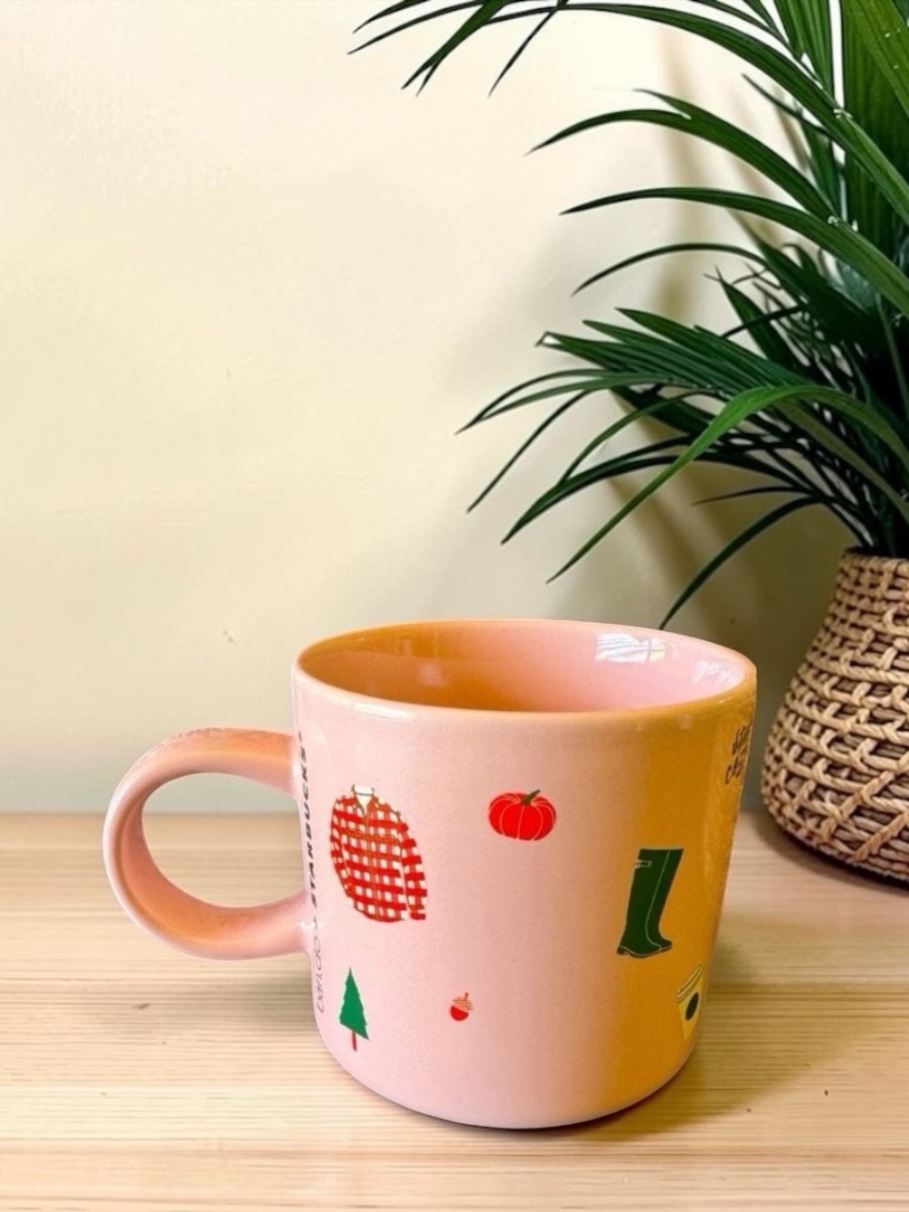 Starbucks x ban.do 2018 Pink Sweater Weather Fall Mug 12 oz